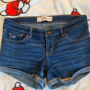 Y2K Hollister low rise denim cut off shorts